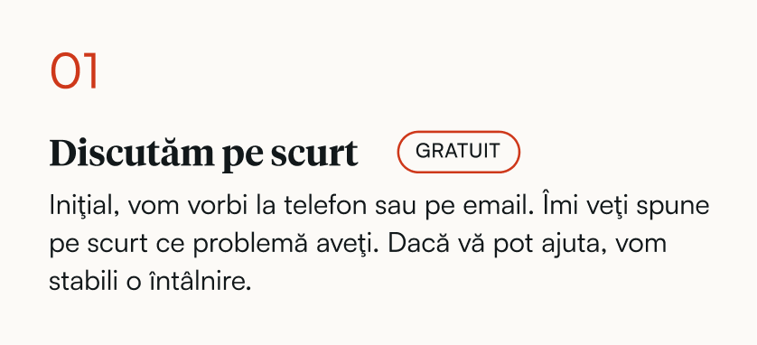 Screenshot: The first stage in the client's process.